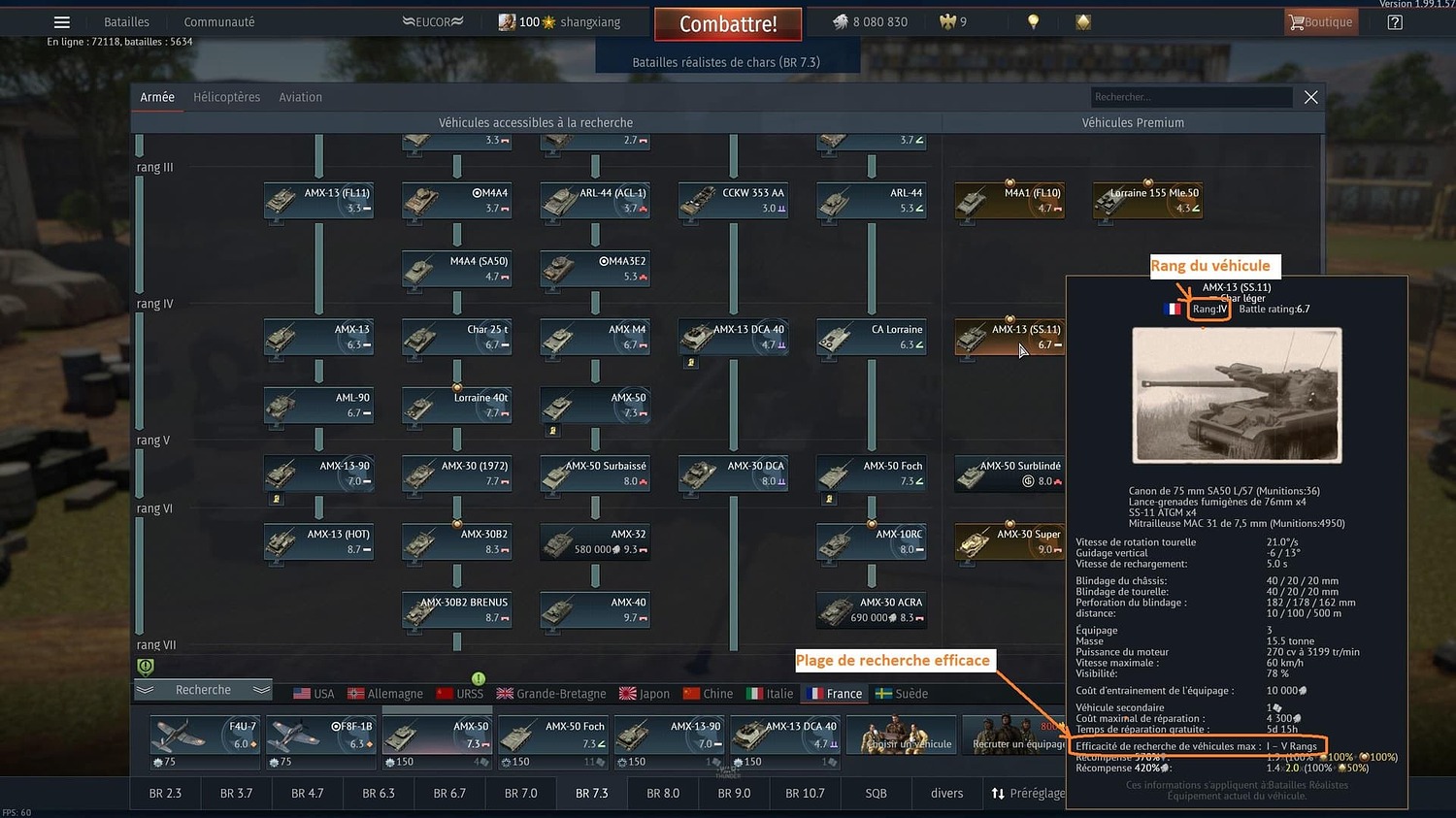 The Matchmaking and vehicles ranks - F.A.Q and Tutorials - War Thunder ...