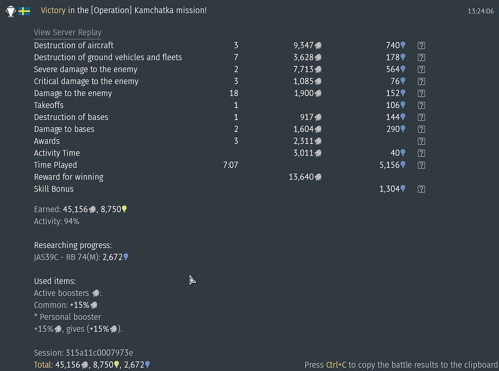 Total RP different from actual gained RP? - General Discussion - War ...