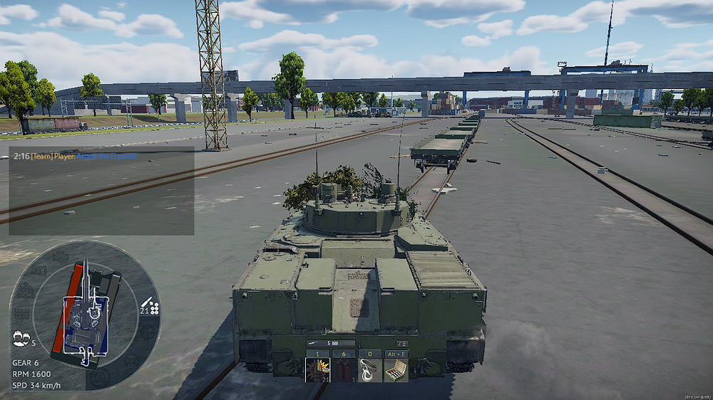 Example Mockup of HUD with 3 sub-options