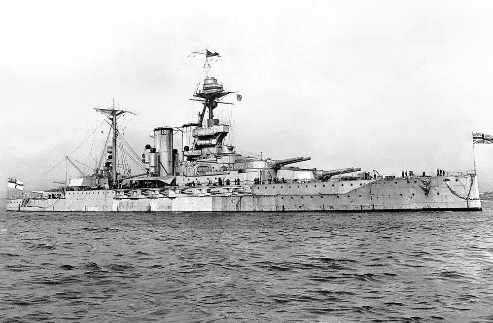 HMS Malaya about 1919–1921