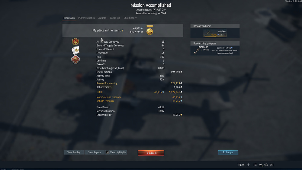 PvE Heli Dev 5th over 1mill for 40 mins