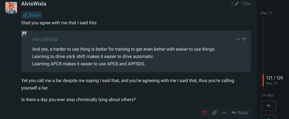 Alvis WT forum Post 121