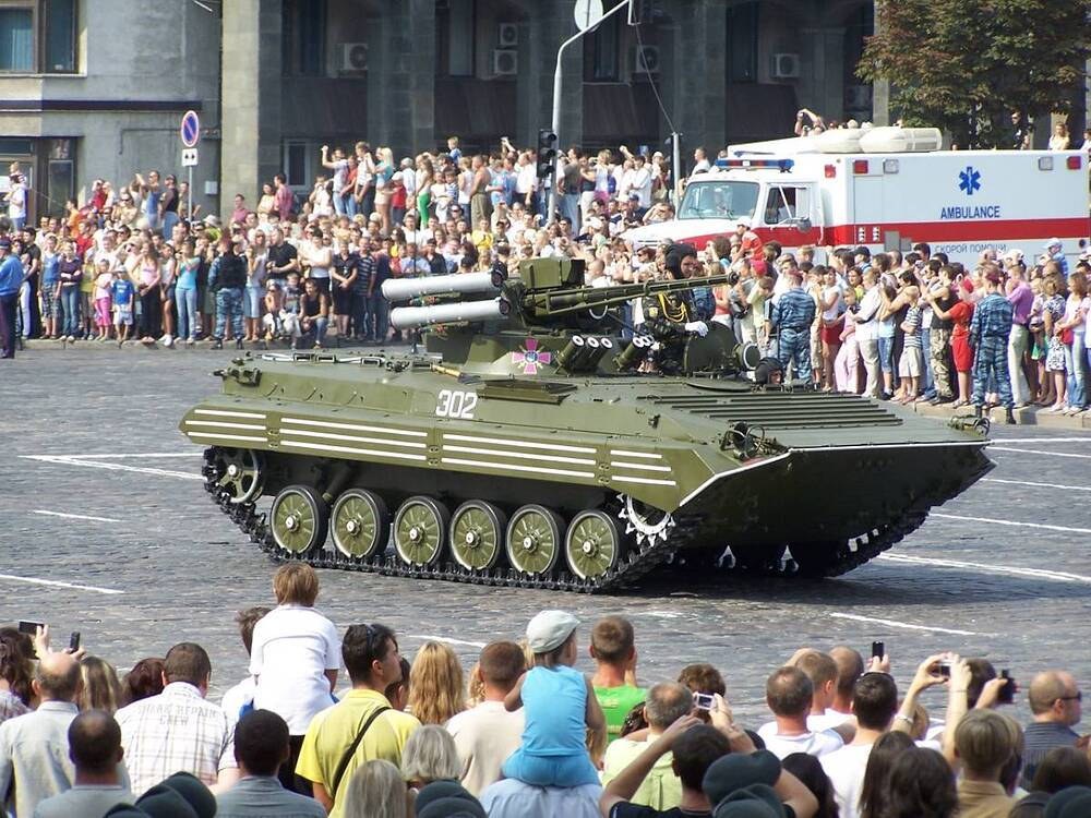 Ukraine BMP with Shkval