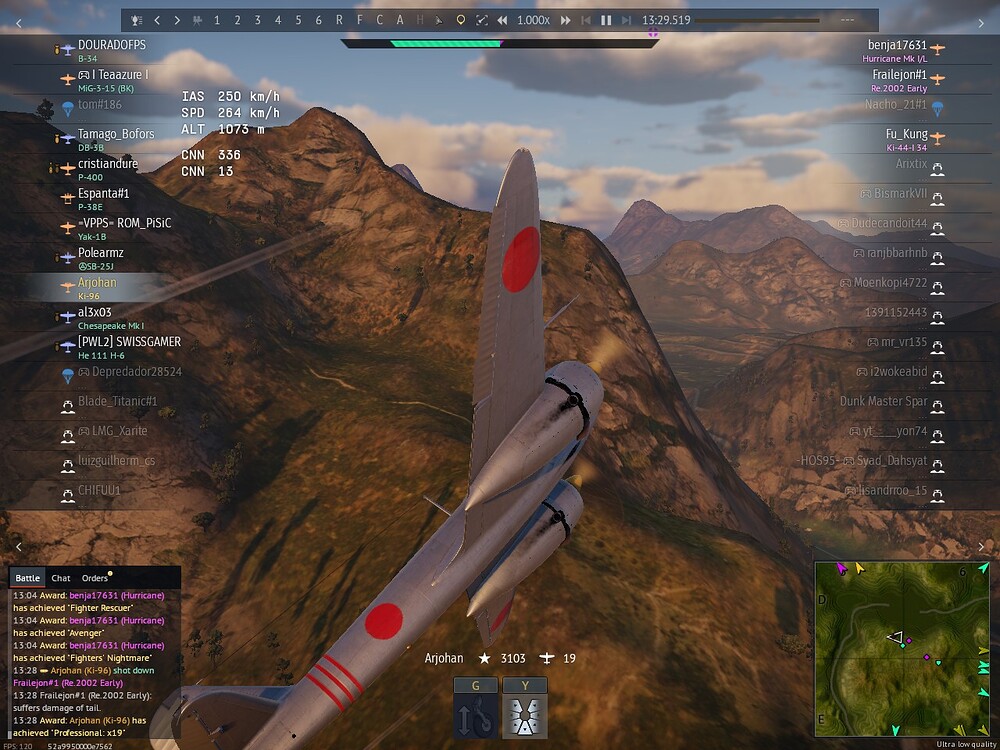 Ki-96 Replay scoreboard