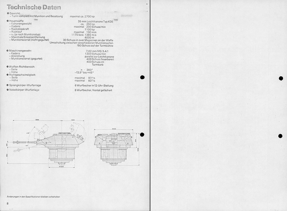 Oerlikon 35 mm Geschützturm Typ GDD-B p8-9