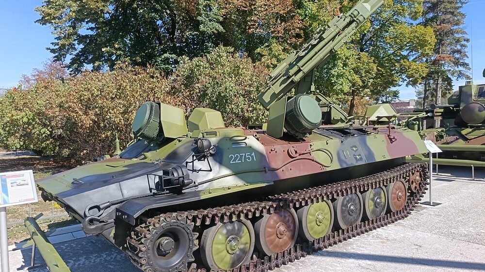 Strela-10MS1, with a HARPAS being also shown behind it