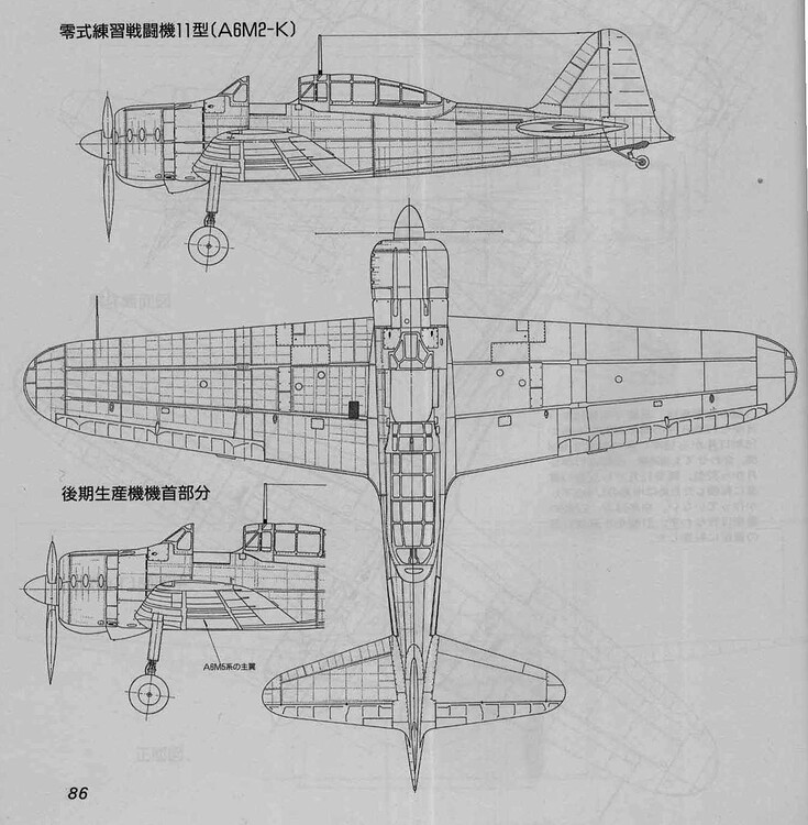 世界の傑作機 No.55_P86_A6M2-K
