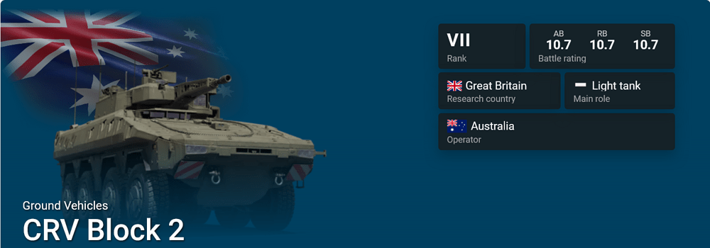 CRV Block 2 War Thunder Wiki