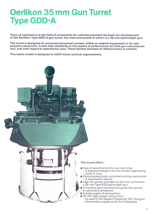 Oerlikon 35 mm Gun Turret Type GDD-A (1979) p1