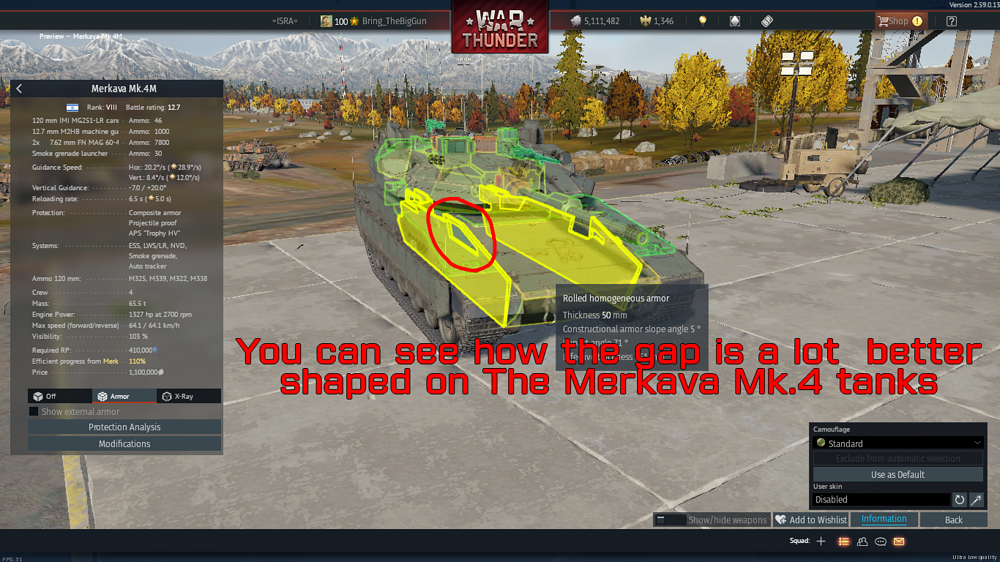 The Same Gap on the Merkava Mk.4