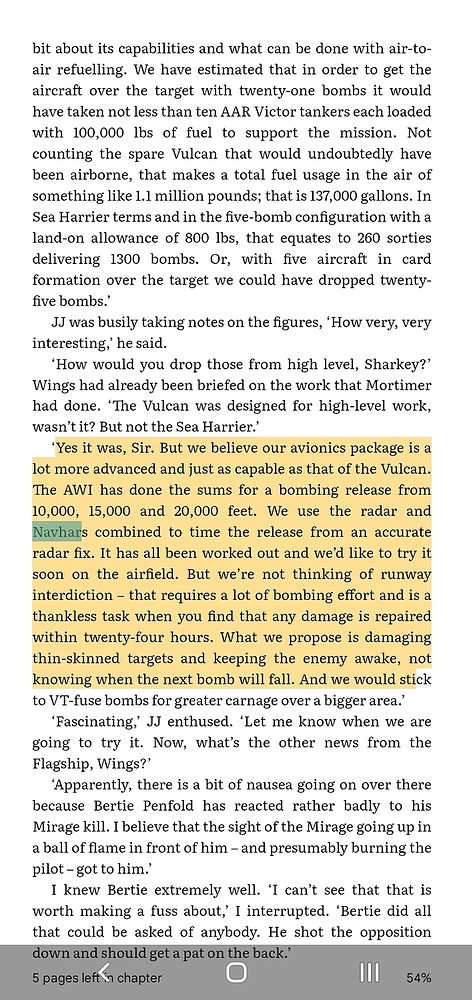 Sea Harrier over the Falklands - NAVHARs bombing 2