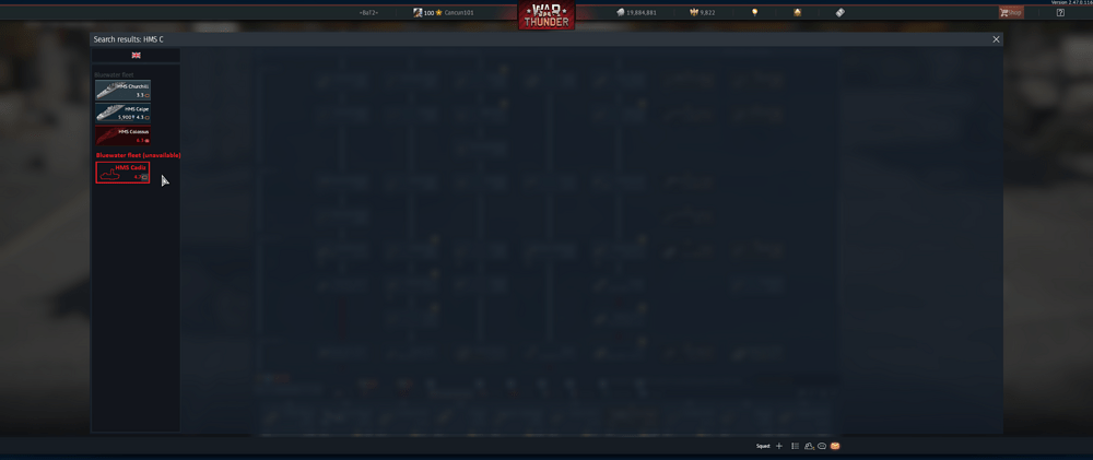 HMS Cadiz - Search Results Mockup