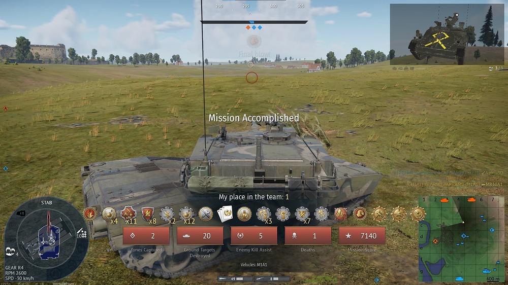 M1A1 (Win, Not Dropped - Maginot Line - 20 Kills)