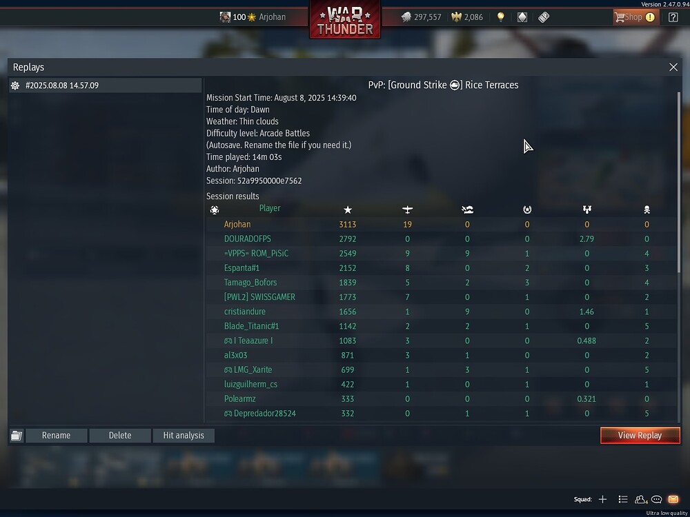 Ki-96 Replay ending
