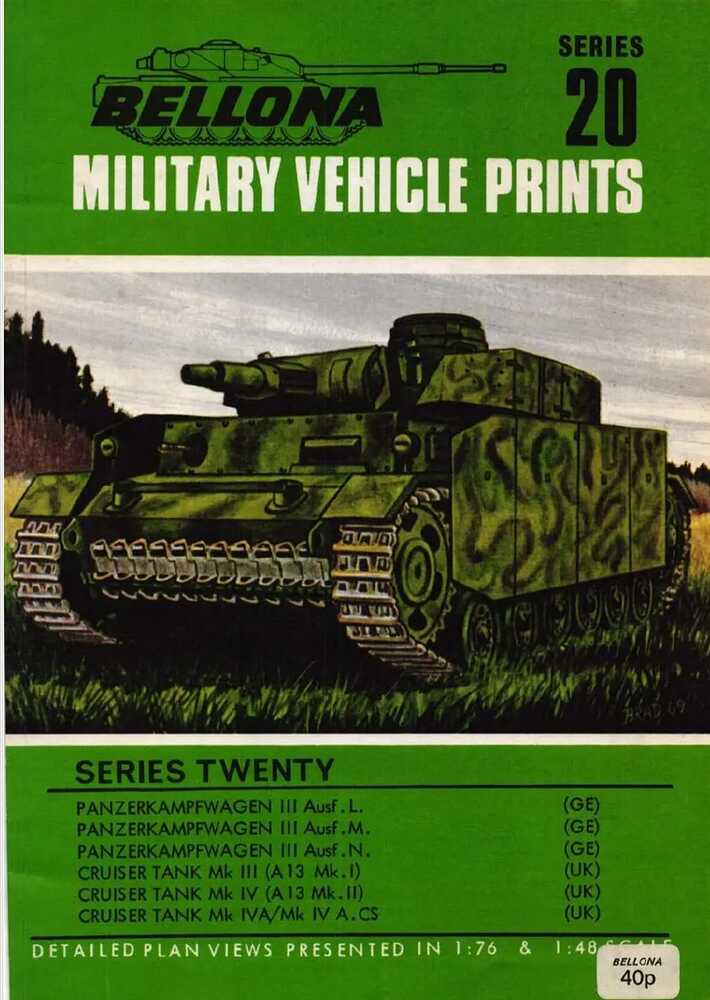 Bellona Military Vehicle Prints Book Cover.jfif