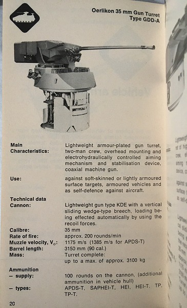 Oerlikon Military products for ground - sea - air - brochure 1980 p20