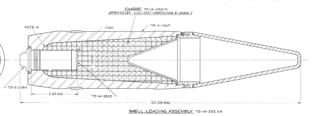 Explosive range Reference: M67 HEAT ammunition