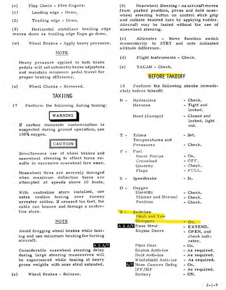 NF-5AB_Before TO Checklist