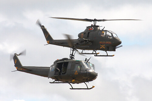AH-1F and UH-1D