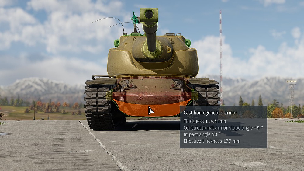 177mm LOS armor