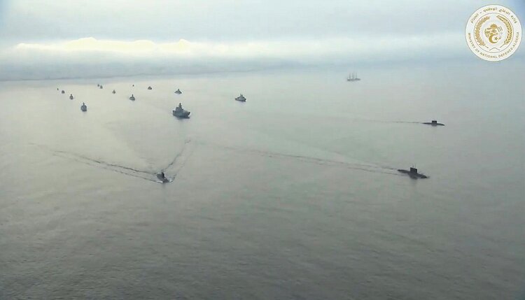 Algerian Navy parade