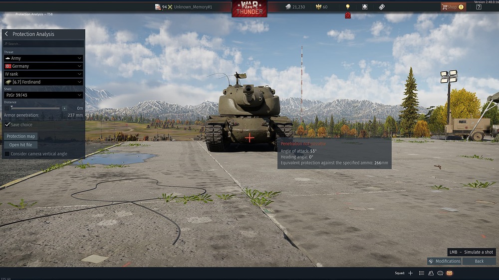 The 114.3mm @ 50° armor section