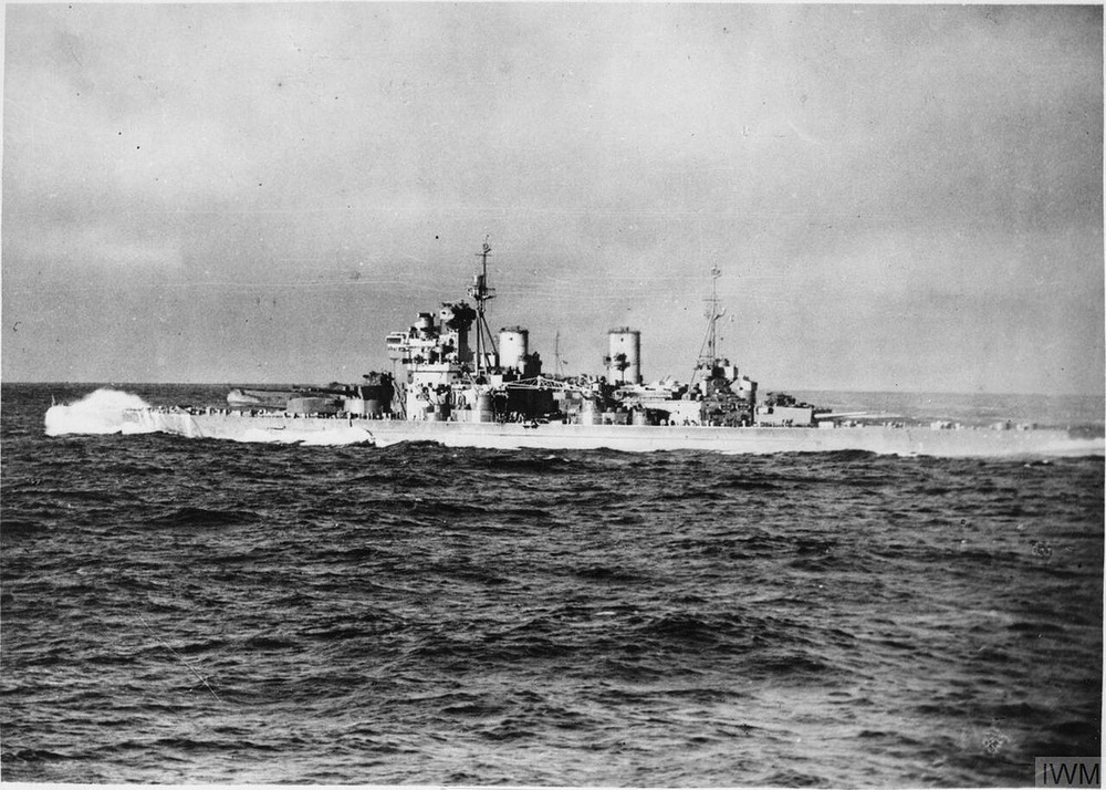 Duke of York in March 1942, while escorting Convoy PQ 12