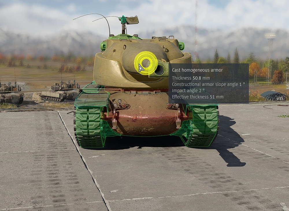 T58 armor around the gun