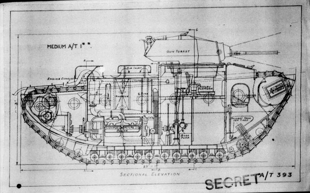 A_T-1 - British amphibious tank project from the 1940s.(JPG)_2