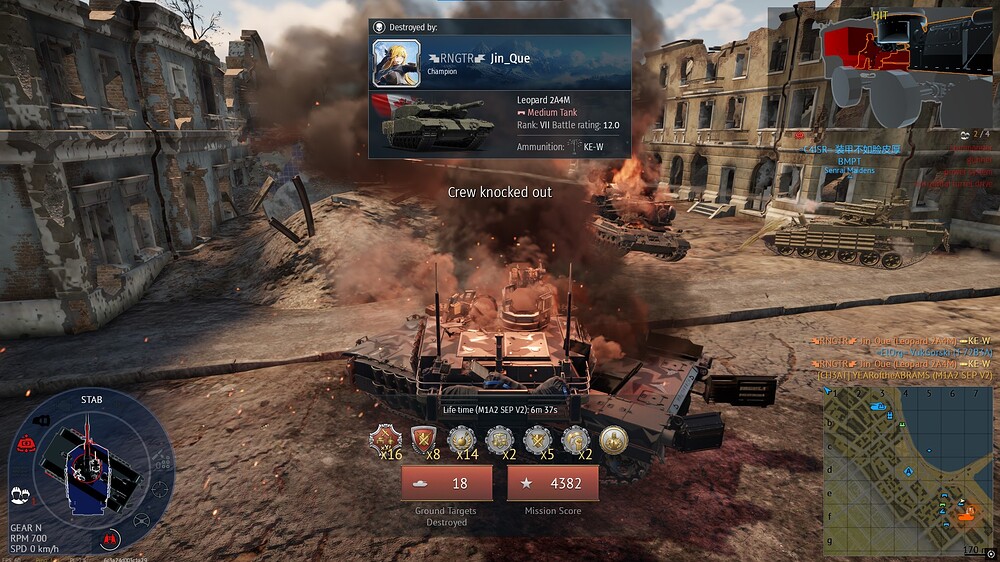 M1A2 SEP V2 (Win, Not Dropped - 18 Kills)
