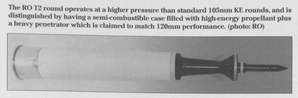 Royal Ordnance 105mm IWS APFSDS