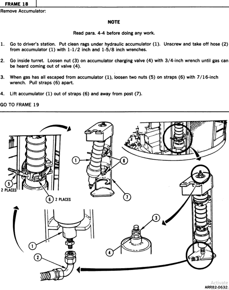 m1 turret accumlator