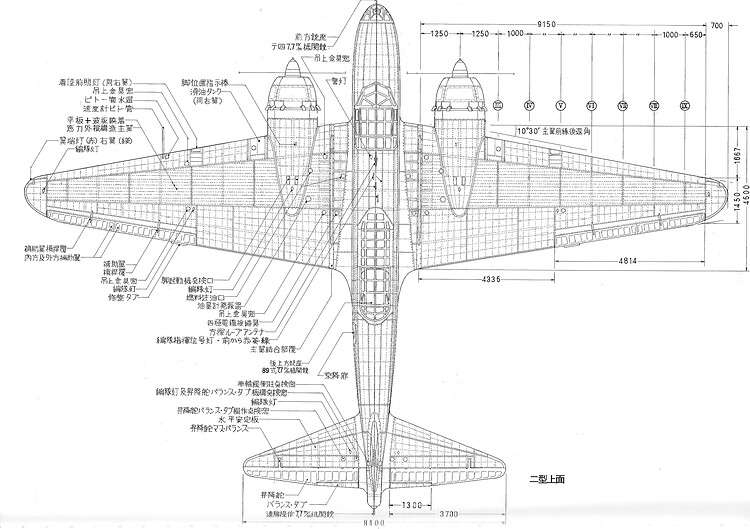 二型甲上面図_