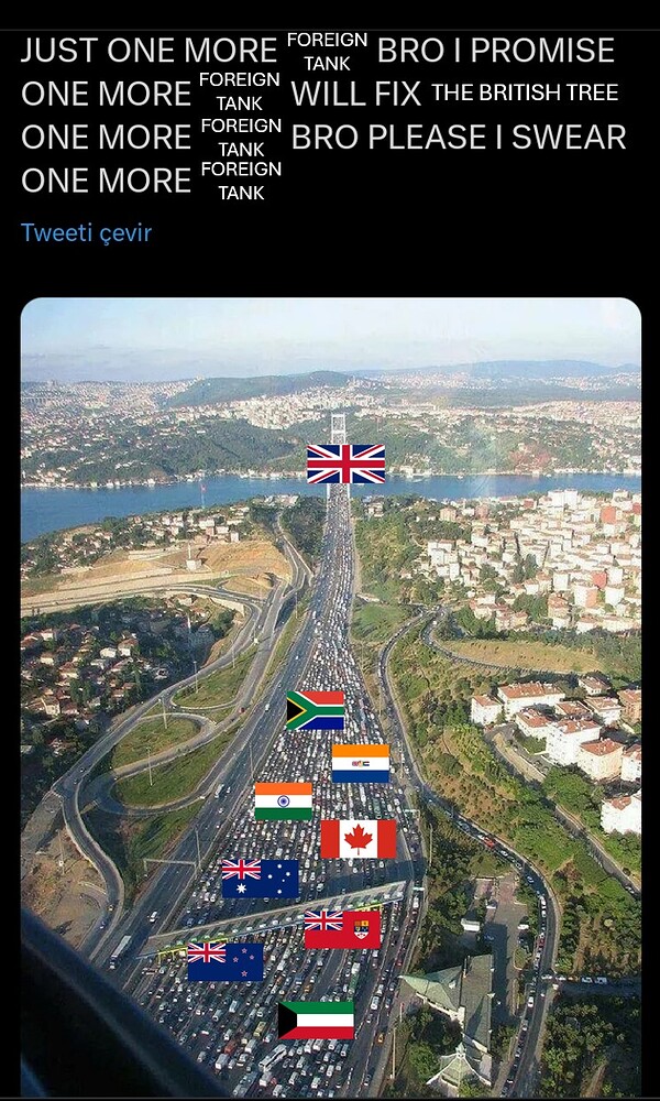 One more foreign tank bro