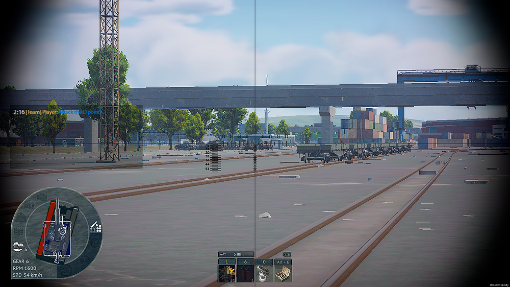 Example Mockup of Scope HUD with 3 sub-options