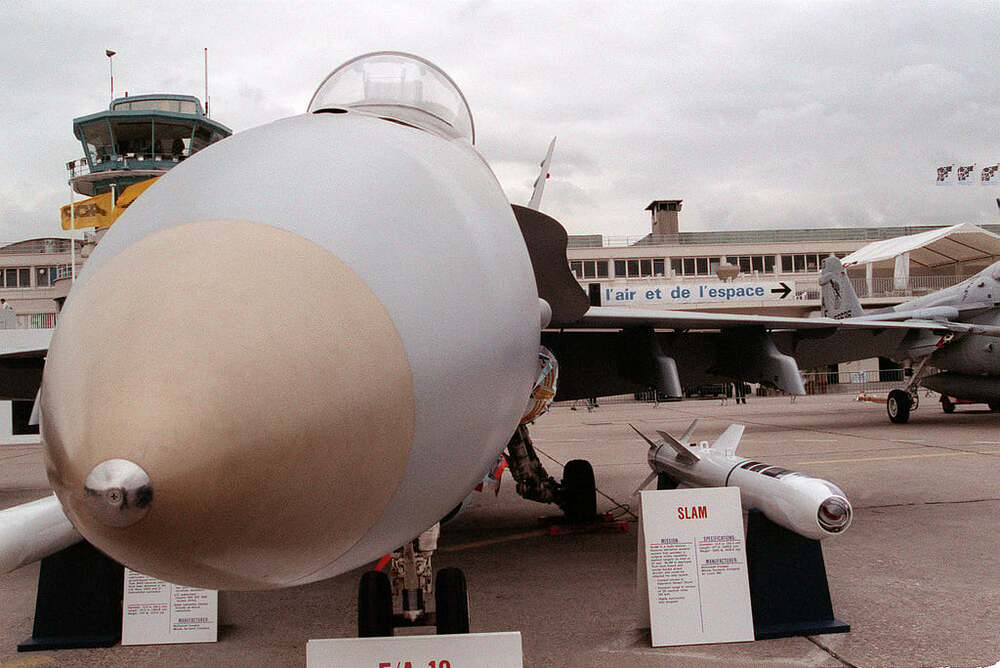 an-agm-84e-slam-stand-off-land-attack-missile-sits-on-a-pedestal-beside-a-strike-849853-1024