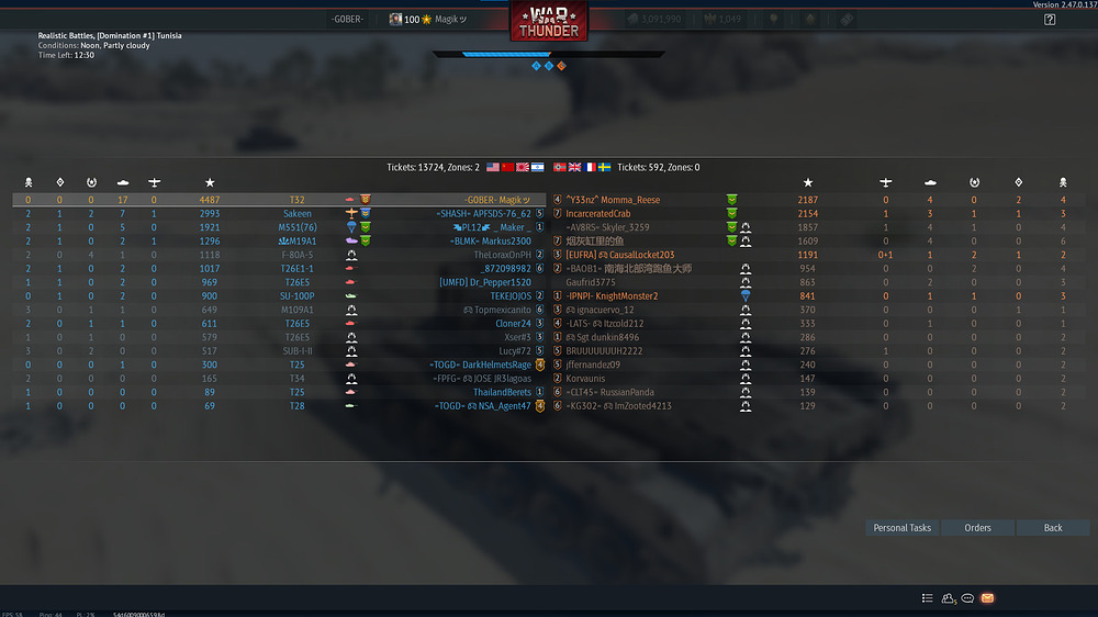 T32 (Win, Not Dropped - 3200 SP)