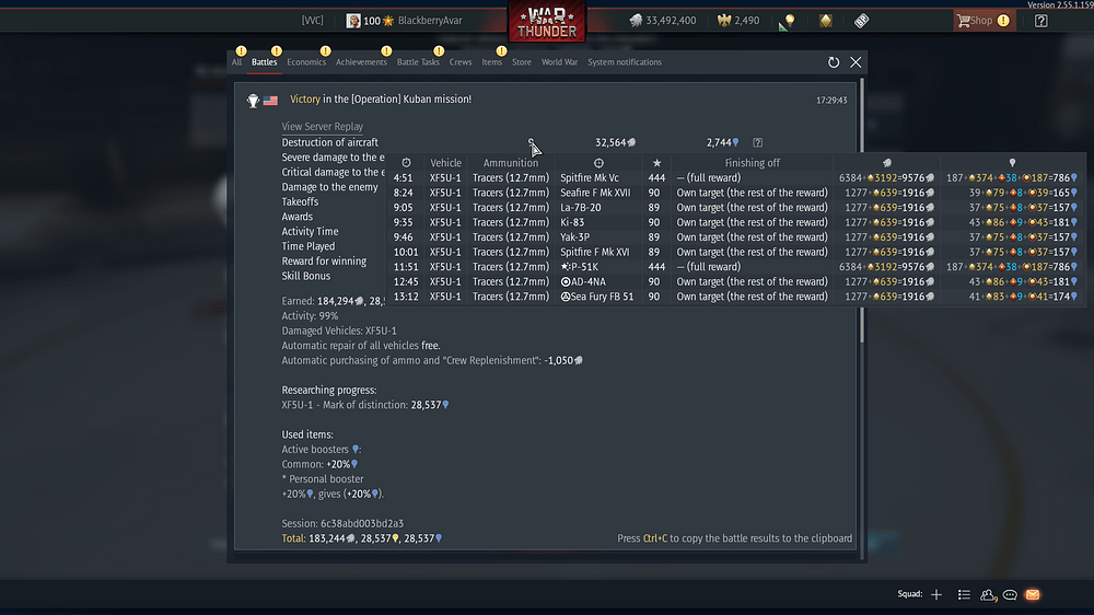 XF5U-1 9k results
