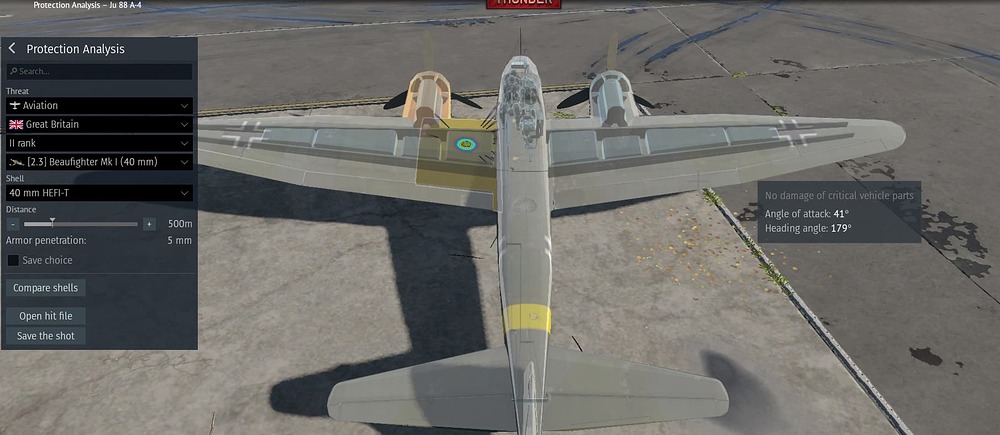 Ju 88 a-4 Damage model