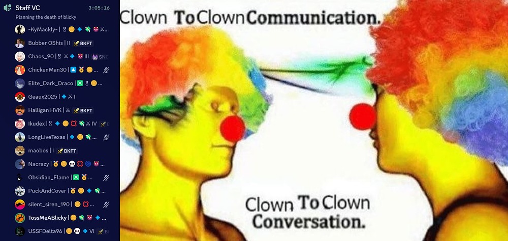 clown to clown