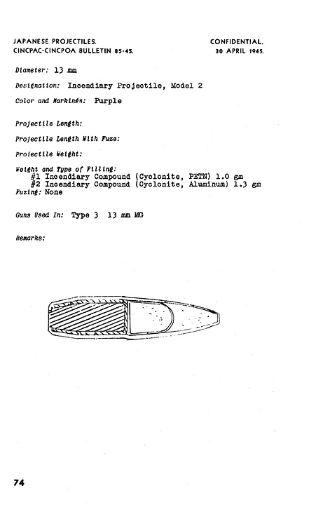 CINCPAC Bulletin 85-45, Japanese Projectiles Vol 1_page-0076