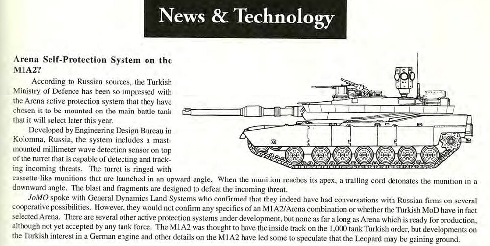 Arena-M on Abrams