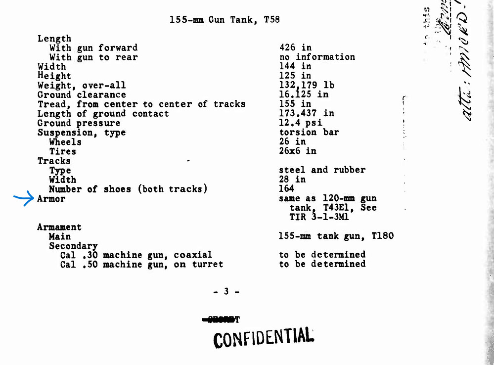 DEVELOPMENT OF 155-MM GUN TANK, T58 page 3