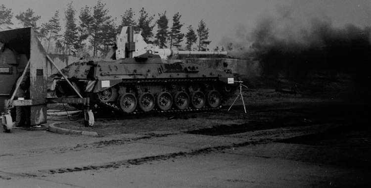 Begleitpanzer 57 mm - first firing tests on TAM hull