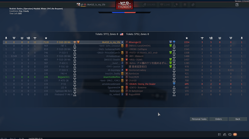 12 kills P-51D-20 scoreboard