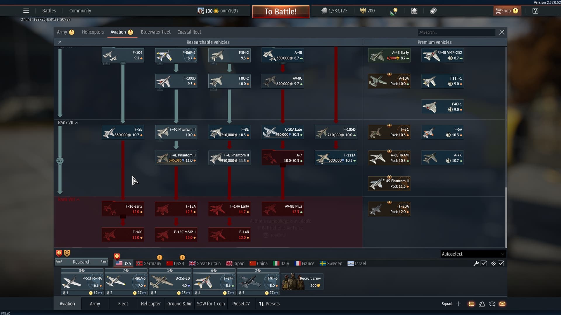 Anticipated wanted potential Additions To The US Air Forces Tech Tree 