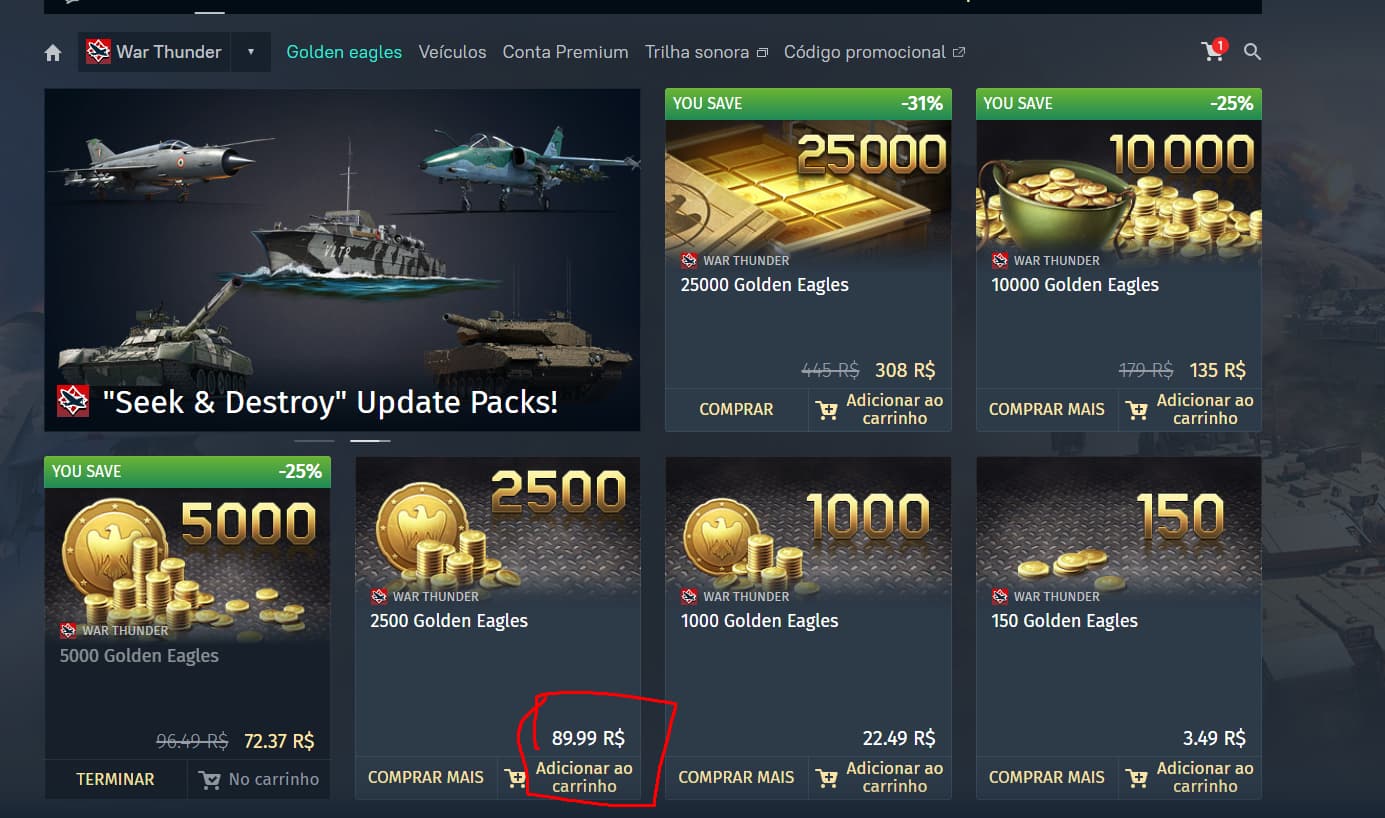 Gaijin Store BRL 2500 GE Pack Mispriced Gaijin Store Gaijin 