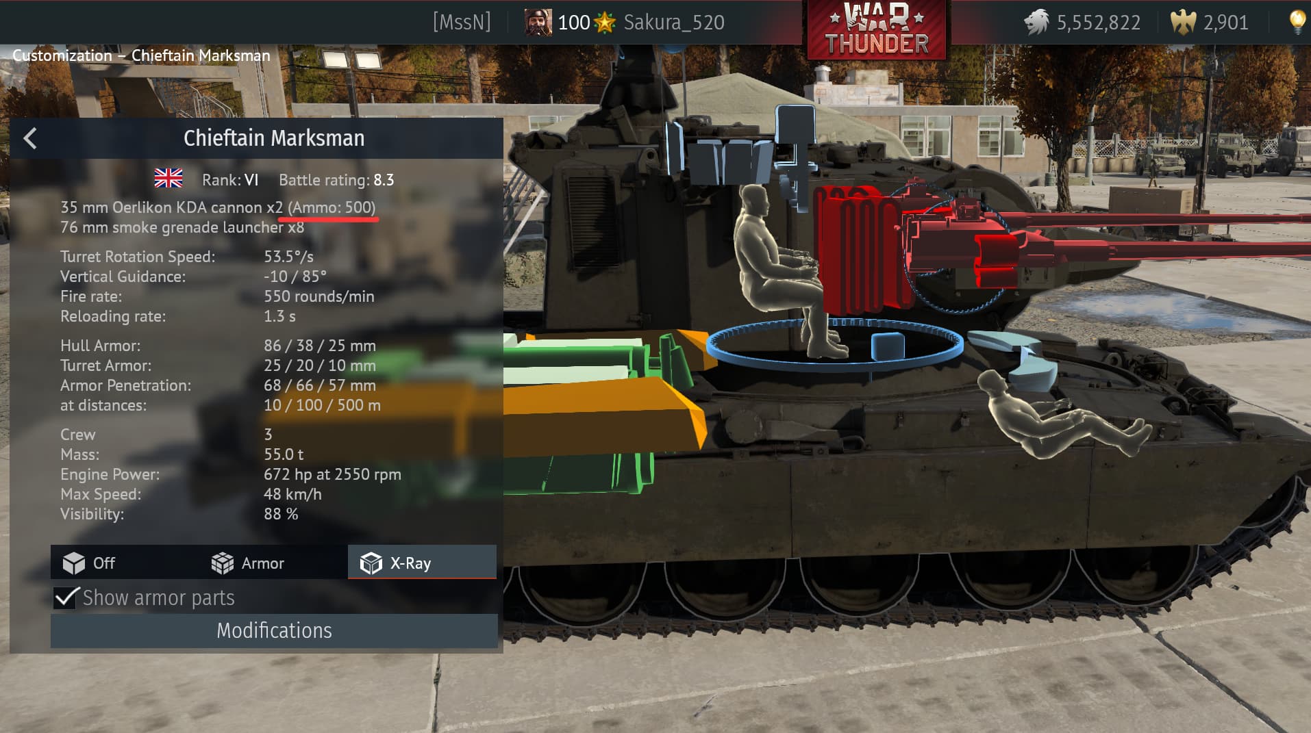Why is the volume of ZA-35 ammunition the same as gepard