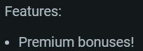 bonus