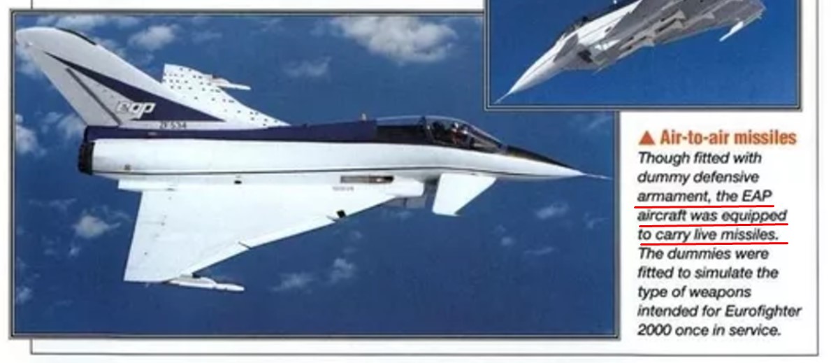 British Aerospace EAP - Aircraft of World Spec Sheet